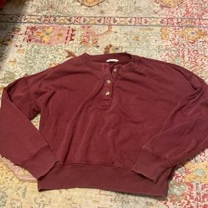 American Eagle Maroon Crewneck